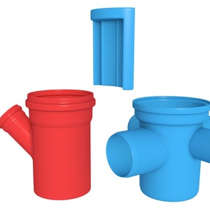 Pipe Connection file / printable stl file foprinters, pipe pipeline construction
