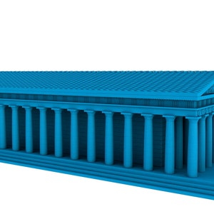 building parthenon Greek Temple stl file / printable stl file foprinters,building stl file