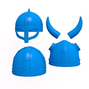 Warrior Helmet stl file / printable stl file for 3d printers, home decoration stl files, Viking Helmet   printer