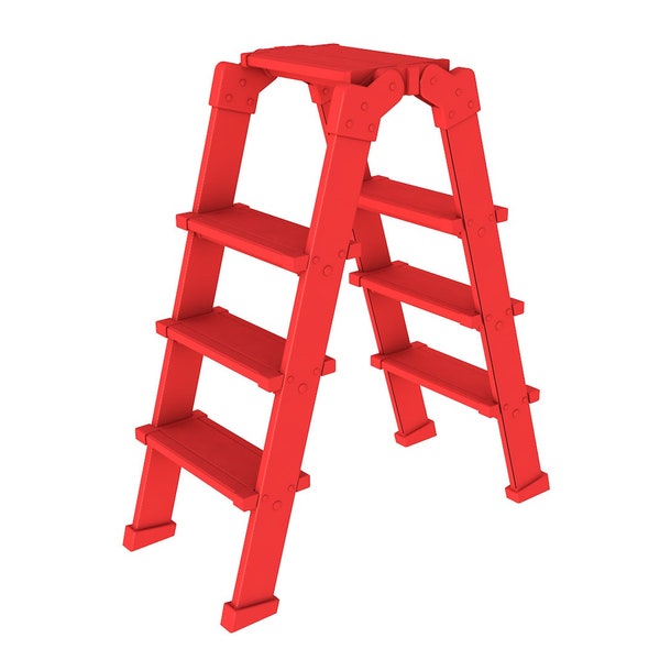 Step Ladder stl file / printable stl file foprinters, step ladder storage stl