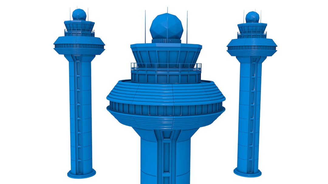 Airport Control Tower Stl File / Printable Stl File for 3d Printers ...