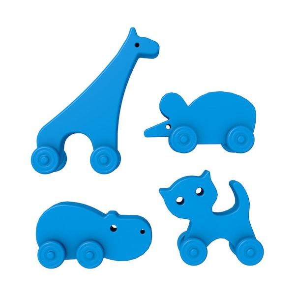 toy animals  stl file / plastic animals  stl file for 3d printers,children toy stl file, cat  Toy printer