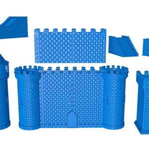 Castle Set  stl file / printable colosseum stl file for 3d printers, medieval castle tower