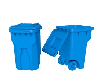 Plastik-Mülleimer Stl-Datei / druckbare Stl-Datei für Papierkorb, Papierkorb, Papierkorb