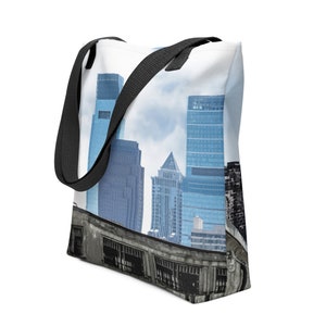 Tote Bag | Philadelphia, Pennsylvania City Skyline and Eastern State Penitentiary | Philly, City Life