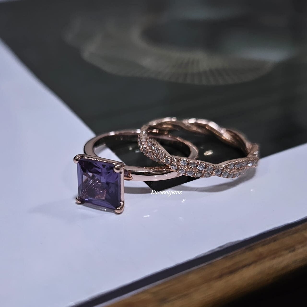 Princess cut ring wrap sale