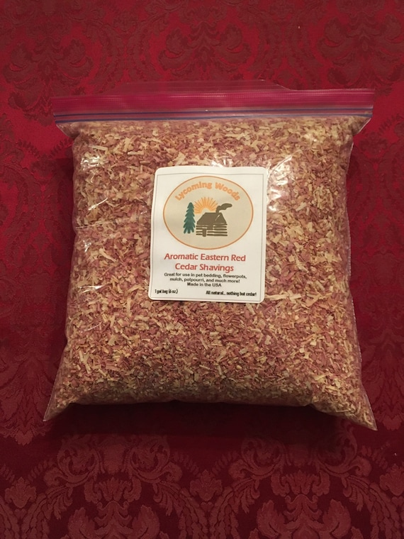 Aromatic Eastern Red Cedar Shavings One Gallon Zip Lock Bag Etsy