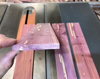 Eastern red cedar, 6 bds S4S, details in description below.