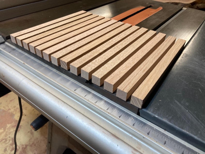Rectangle Slats Red Oak Slats, 14 Pieces at 3/4” X 3/4” X 10-3/4”, Surface Planed. - Etsy