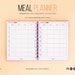 Weekly Happy Planner Meal Planner Printable Inserts Meal - Etsy