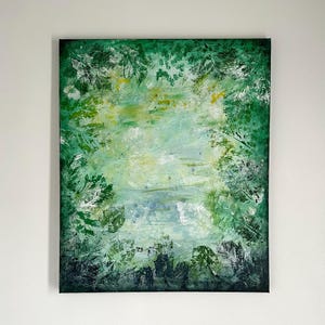 Garden , original acrylic art on canvas