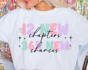 12 New Chapters 365 New Chances PNG-New Years Sublimation Digital Design Download-happy new year png, simple new year png, disco ball png