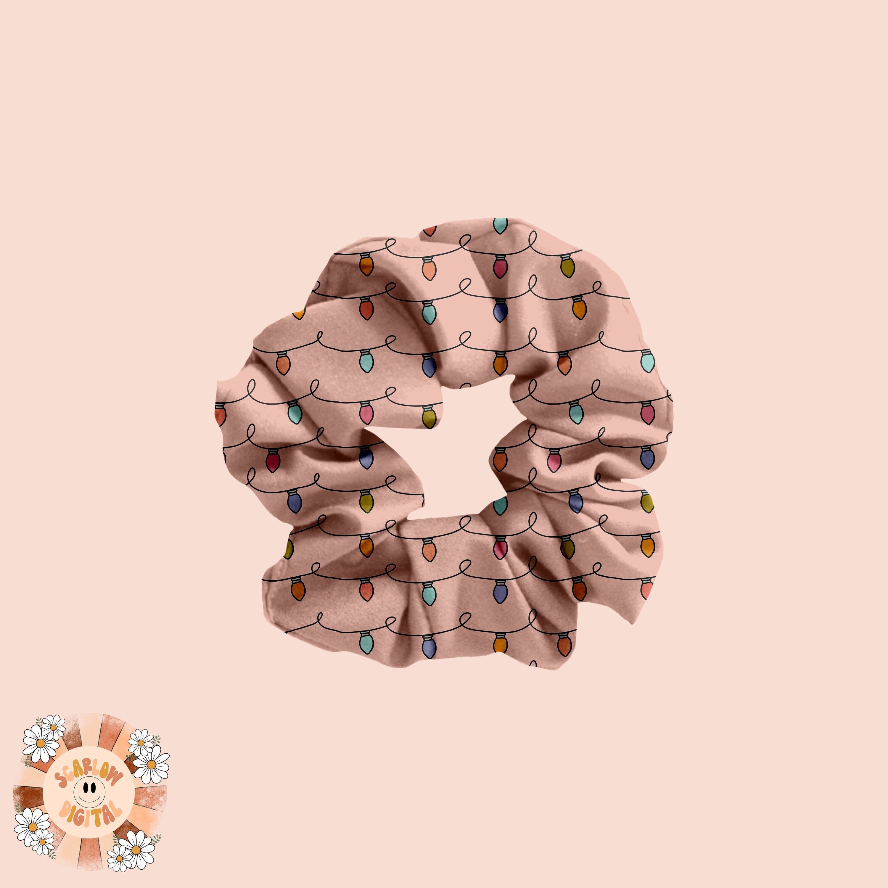 Christmas Lights Seamless Pattern Sublimation Digital Design Etsy