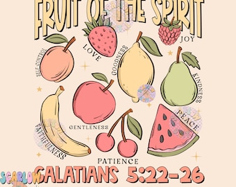 Fruit of the Spirit Tree, Galatians 5:22-23. Pdf, Jpeg, Svg, Png ...