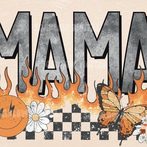 Rocker Mama PNG Sublimation Digital Design Download, edgy mama png, grunge mama png, summer mama png, hot mama png, retro mama png, mama png