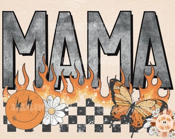 Rocker Mama PNG Sublimation Digital Design Download, edgy mama png, grunge mama png, summer mama png, hot mama png, retro mama png, mama png