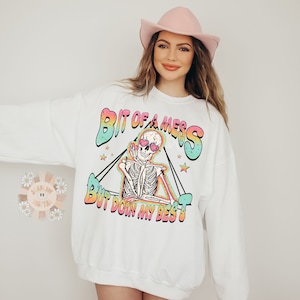 Bit of a Mess But Doin My Best PNG-Skeleton Sublimation Digital Design Download-skull png, rainbow png, adult humor png, funny png, colorful imagen 2