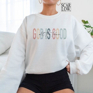 God Is Good All The Time PNG sublimation design download, png for Christian women, boho Christian png, bible verse png, Jesus sublimation image 3