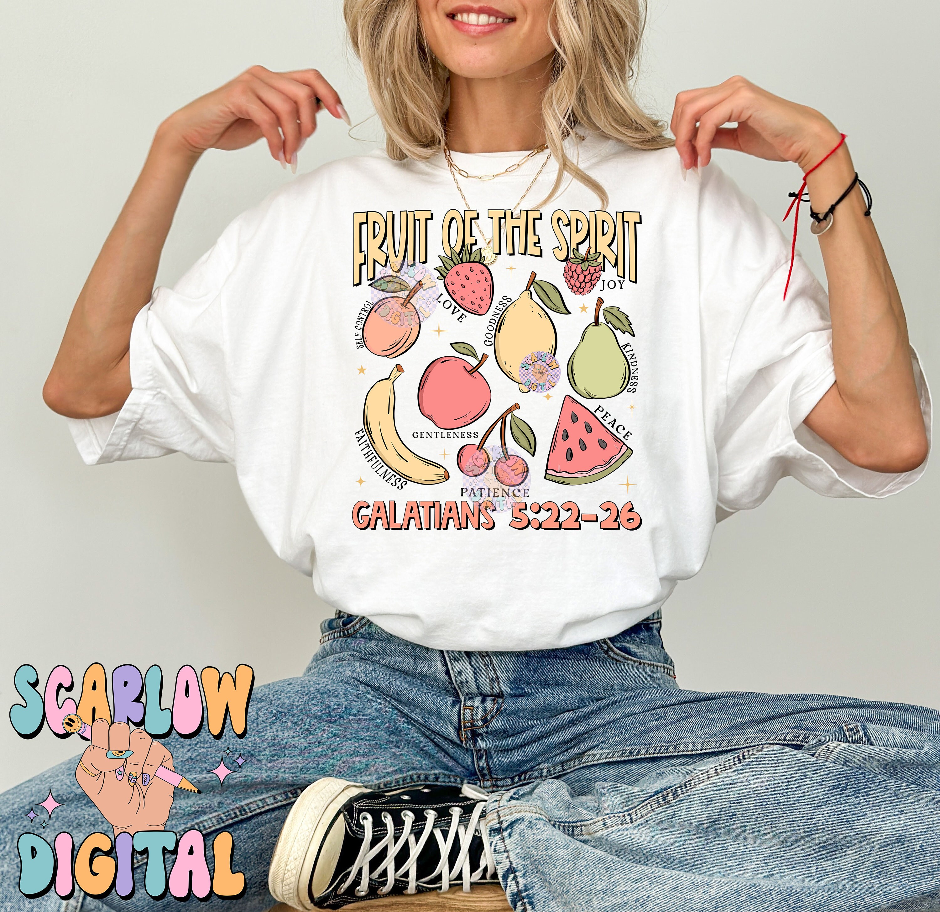 Fruit of the Spirit PNG Digital Design Download, Christian Sublimation ...