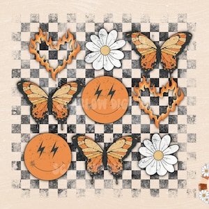 Rocker PNG-Grunge Sublimation Digital Design Download-butterfly png, fire flames png, retro png, rockstar sublimation, gothic png