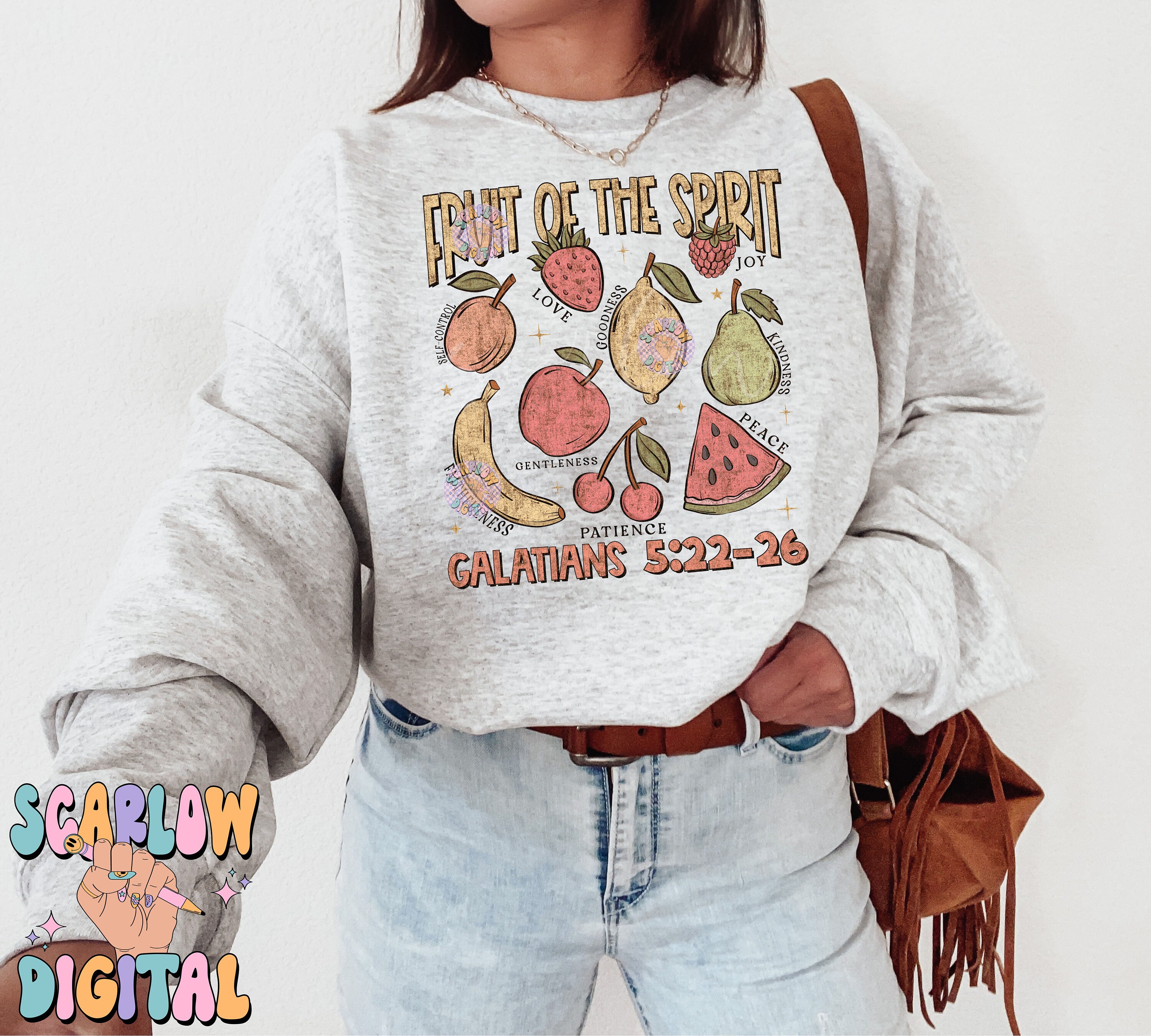 Fruit of the Spirit PNG Digital Design Download, Christian Sublimation ...