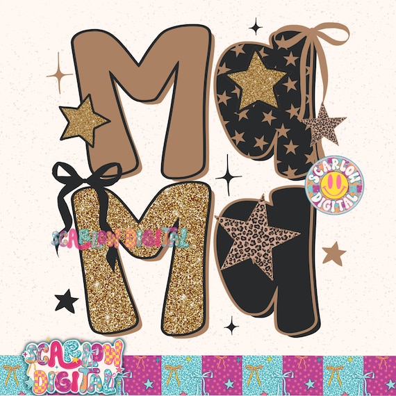 Coquette Bow Mama PNG Digital Design, gold mama png, mama bows png, mama mini designs, leopard print png, png for moms, trendy mama designs