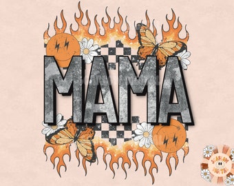 Rocker Mama PNG Sublimation Digital Design Download, edgy mama png, grunge mama png, summer mama png, hot mama png, retro mama png, mama png