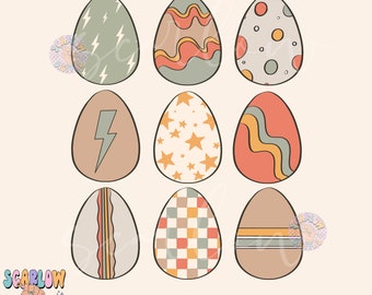 Vintage Easter Eggs PNG Sublimation Digital Design Download, boy easter png, dyed easter eggs png, spring png, boy easter designs png