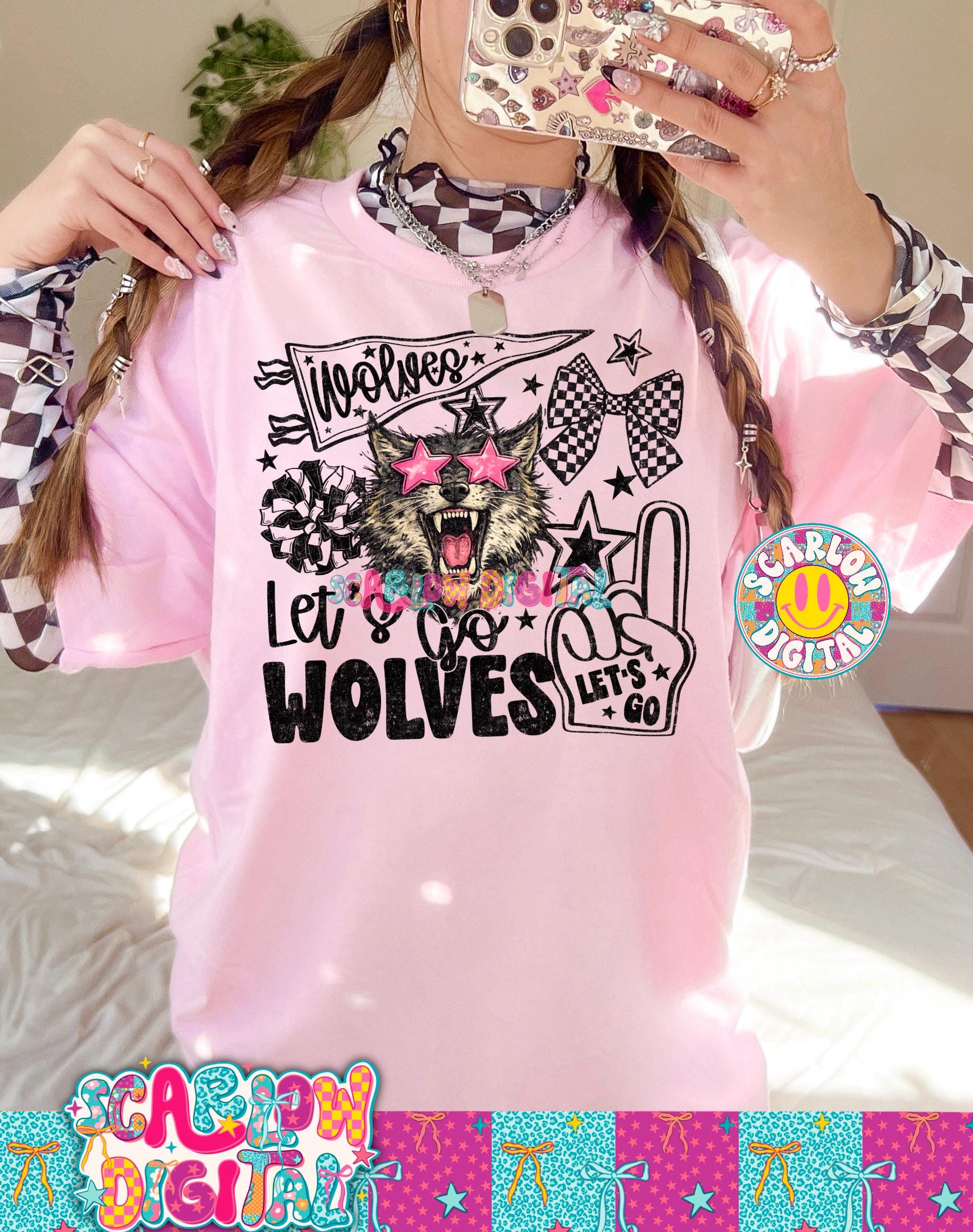 Utley Wolves Wolves Mascot School Spirit PNG Digital Design - Etsy