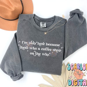 There Was a Coffee Shop On The Way PNG Digital Design Download, iced coffee png, coffee drinker png, coffee lover png, single color png