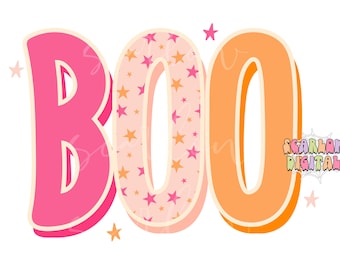 Boo PNG-Halloween Sublimation Digital Design Download-girl halloween png, preppy png, spooky season png, fall png, little girl png designs