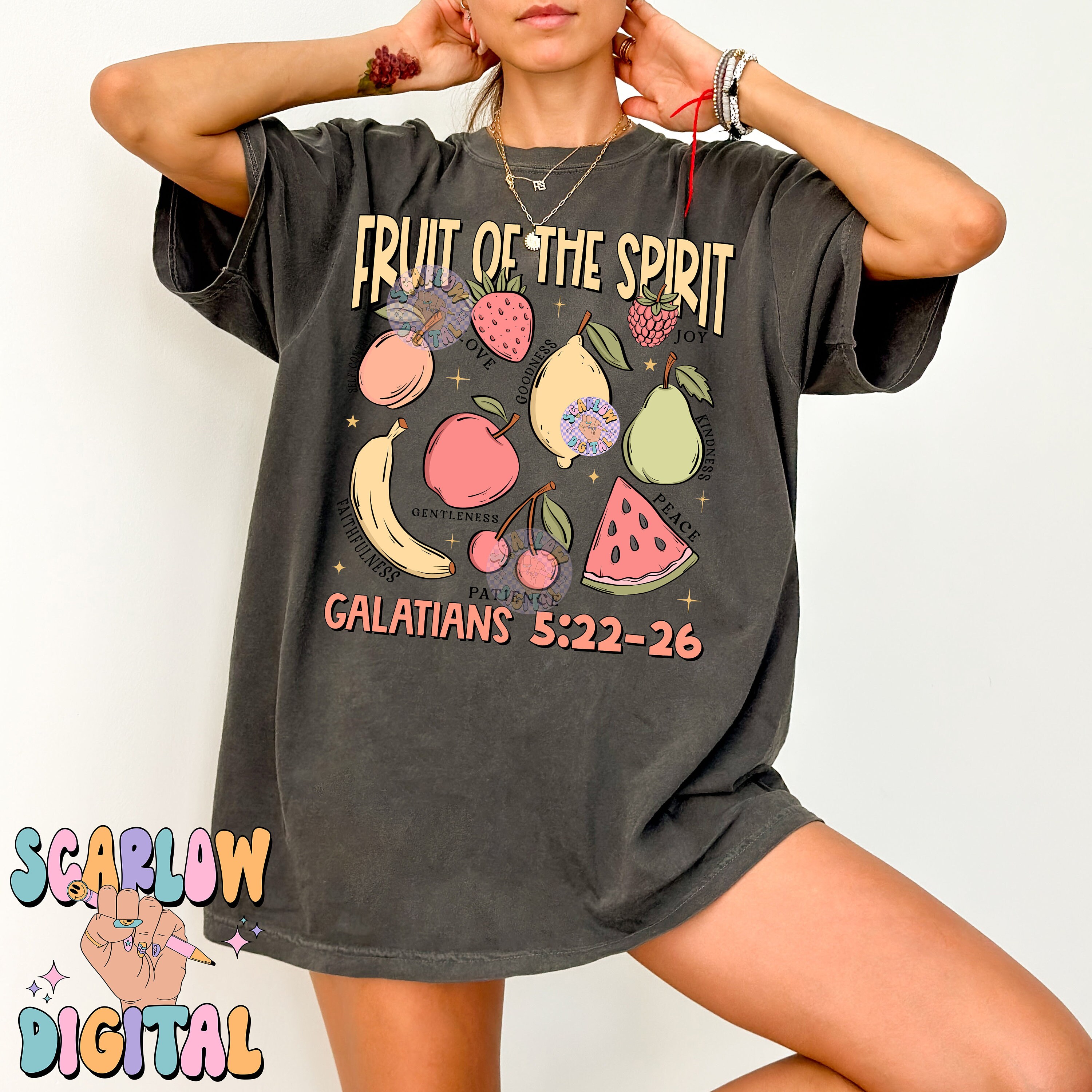 Fruit of the Spirit PNG Digital Design Download, Christian Sublimation ...