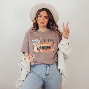 Iced Coffee and 90s Country PNG-Western Sublimation Digital Design Download-country music png, cowgirl png, cowboy png, adult png design image 2