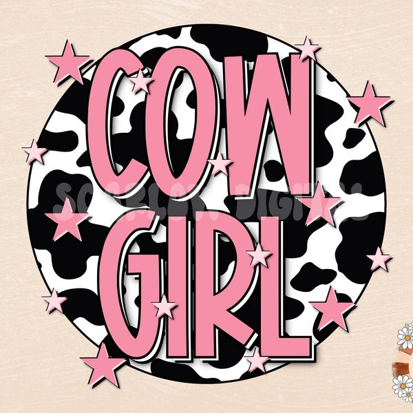 Cowgirl PNG-Western Sublimation Design Download-Cowgirl sublimation, country png, southwest png, cowhide sublimation, little girl png design