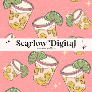 Trippy Tequila Seamless Pattern Sublimation Digital Design Download-groovy seamless file, agave seamless file, funny seamless pattern