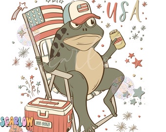 USA PNG-Fourth of July Sublimation Digital Design Download-patriotic png, funny july 4th png, frog png, adult humor png, beer png designs