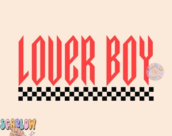 Lover Boy PNG-Valentine's Day Sublimation Digital Design Download-boy valentines png, png for boys, mens png, checker png, rocker boy png