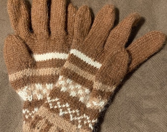 Strickanleitung - Alpaka Gemusterte Handschuhe
