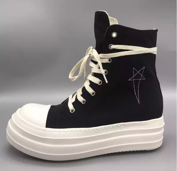 rick owens platform sneakers