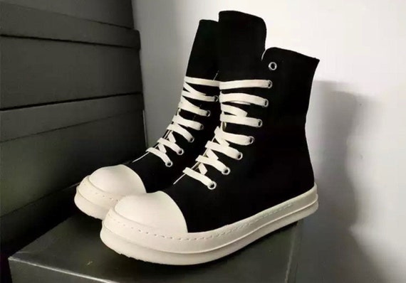 Rick Owens Canvas Ramones Sneakers