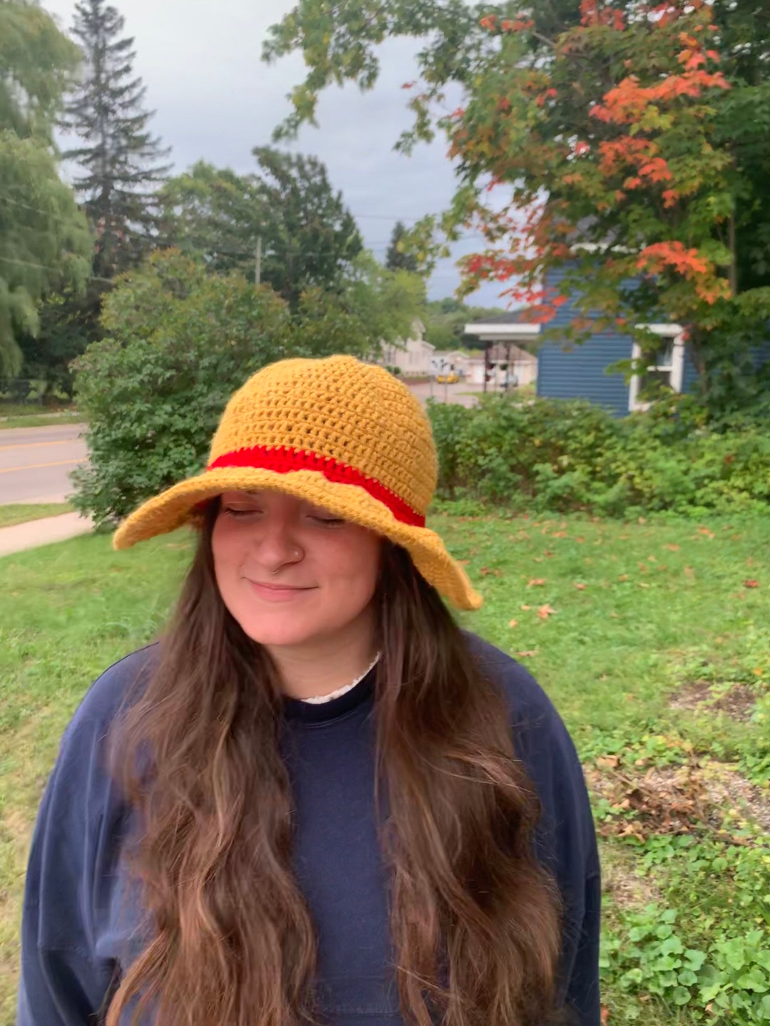 Anime Luffy Hat Cosplay Accessory Hat, Luffy Straw Hat, Homemade