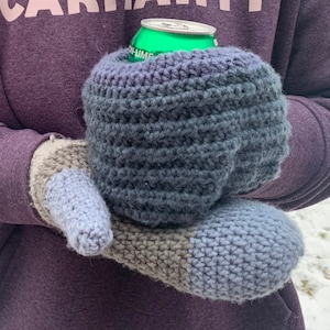 CUSTOM Handmade Crochet Beer Mittens / Koozie Mittens
