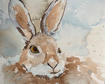 Bunny Rabbit original watercolor