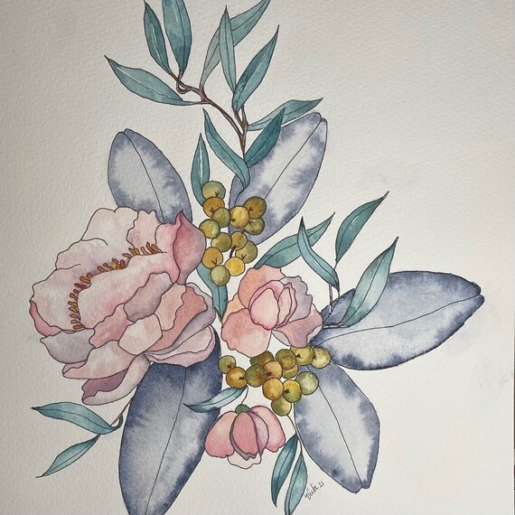Flower Spray watercolor