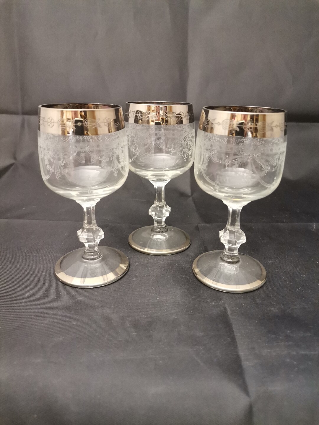 3 Murano Liqueur Glasses medici Series With a Etsy