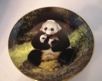 Vintage Decorative Plate - the Panda