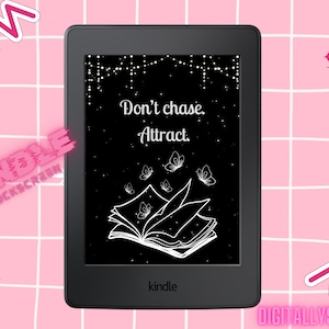Kindle Lock Screen, Kindle Screensaver, e-reader lock screen, Butterflies, affirmations