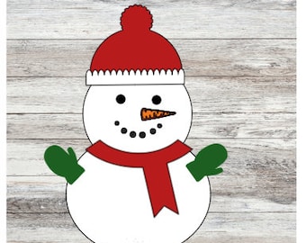 KLEINER SCHNEEMANN SVG, Schneemann, Winter, Saison, Schnee, Cricut, Silhouette, digitaler Download, geschnittene Datei