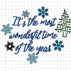 Het is de mooiste tijd van het jaar SVG, vakantie Svg, kerst Svg, Cricut, silhouet, digitale download, snijbestand, png