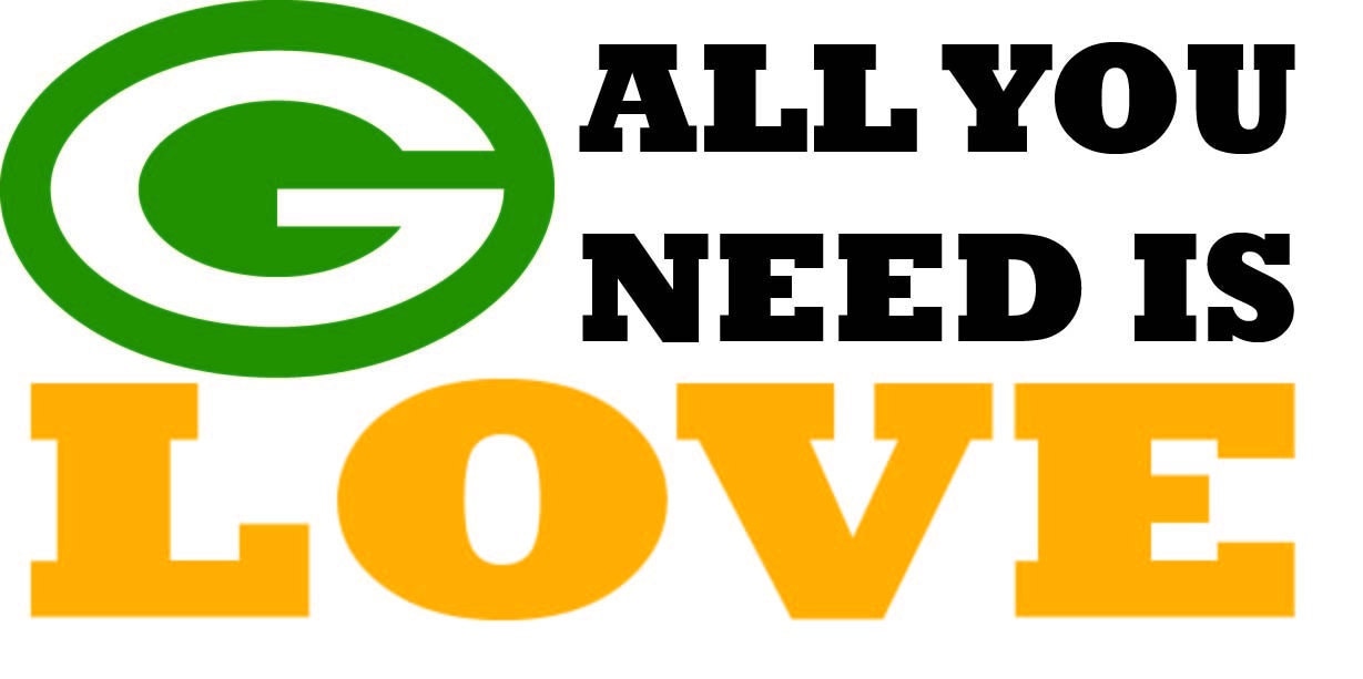All You Need is Love SVG Green Bay Football Svg Packers Svg Green Bay Love Svg Svg, Dxf, Png